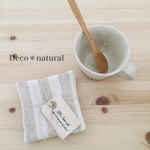 ほっこりふんわりリネンコースターSET＊