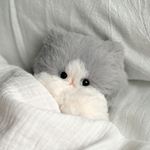 ぽてころ猫のぬいぐるみキーホルダー | ウル