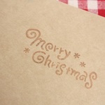 【送料無料】merry christmasぐるぐる文字はんこ 