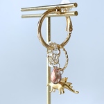 ❷恐竜の着せ替えイヤリング／ピアス　シンメトリー　シンプルセット