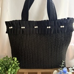 ヌビのトートバッグ(ブラック)Mサイズ