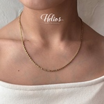 【316L】rope  necklace 47cm/ gold/silver/サージカルステンレス/金属アレルギー対応
