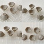 送料無料！陶器  ミニチュアどんぶり【大】【小】各種　、ミニチュアフード、ごはん、丼物、麺類などに