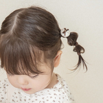 まぁるいキッズヘアゴム＊ちいさなリボン＊　キッズ　ベビー　こども　子供　髪飾り　ヘアアクセサリー　ナチュラル　