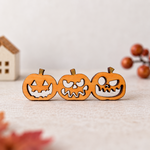 ミニチュア◆ハロウィン かぼちゃの木製オブジェ◆ドールハウス