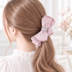 透けるグレージュピンク.｡.:*♡ バナナクリップ