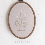 you8910様【送料無料】camomille刺繍＊アンティーク刺繍枠