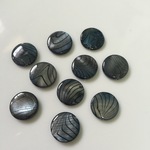 再販 シェルビーズ  ブラック 10個