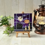 プチキャンバス絵画シリーズ♡アクリル画《原画》 ✴︎ Midnight Spook ✴︎
