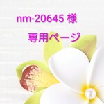 nm-20645 様　専用ページ