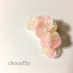 紫陽花のブーケイヤーカフ＊ピンクフロート＊