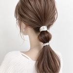 B【2点セット】シルバー　ポニーフック　ヘアカフ