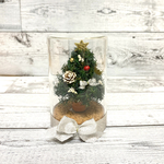 ガラスドームのミニクリスマスツリー
