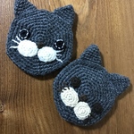 nonon-9696様オーダー専用】ねこちゃん花柄マフラー＆ねこちゃんブローチ