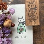 スタンプ No.10306 お買い物猫