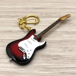 🎸【新色】ギターキーホルダー(レッドバースト)