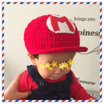 キッズ♡マリオ風イニシャル帽子♡Ssize