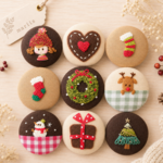 えらんでX’masガ―ランド♪🎄.* 刺繍くるみボタン