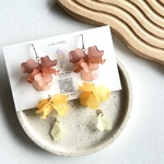 【🍯🍰ｸﾞﾗﾃﾞｰｼｮﾝｶﾗｰ 】推し色の揺れる花びらピアス💐
