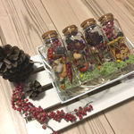 クリスマスボトルアレンジ