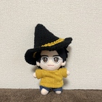 ハロウィン帽子　黒✖️黄橙　推しぬい
