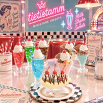 選べる❤︎アメリカンダイナー★バナナスプリット&ドリンク2つのセット 1/6sizeミニチュアスイーツ