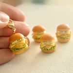 <単品>フィッシュバーガー(ミニチュアフード)