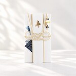 白色の祝儀袋   藍染め