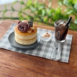 【138】ミニチュア パンケーキセット（くまクッキー）