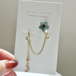 揺れる星月夜のear cuff