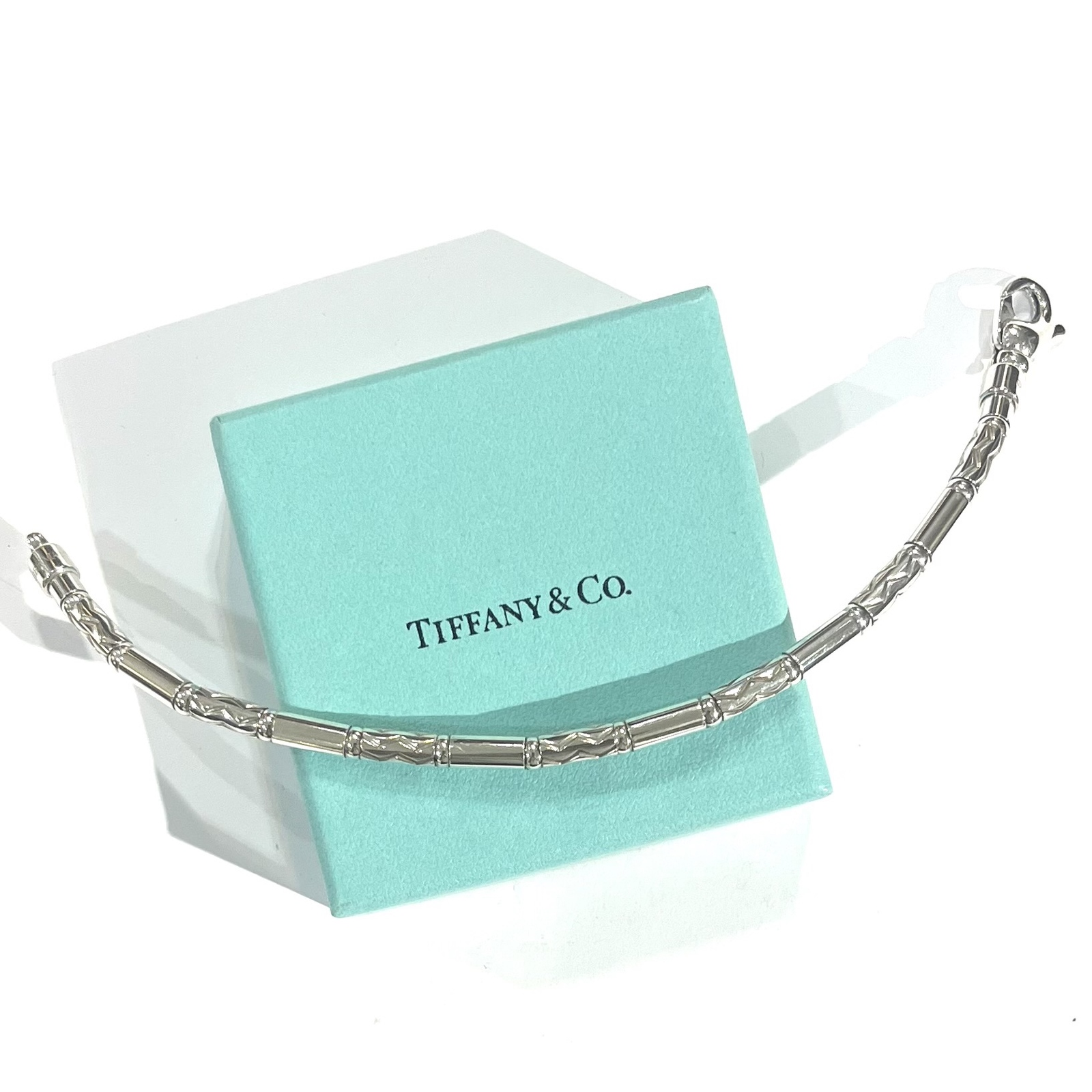 TIFFANY&CO】2777 TIFFANY&CO. センターノット ダブルロープチェーン