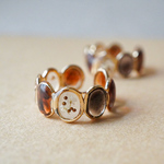 【minne限定】hana  ring | べっ甲　お花のイヤカフになるリング | 2way