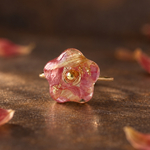 【9月限定カラー】指先に小さなエール - 【再び咲く花言葉リング】- Flower piece ring  9月末まで　ロスフラワー　フリーサイズ