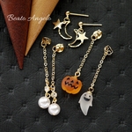 +angelo+月と星☆かぼちゃとおばけのハロウィンピアス(p-001)G   