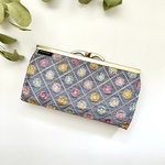 万華鏡　インド刺繍の上品ウォレット  長財布　がま口