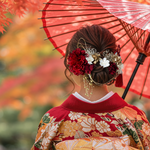 成人式 髪飾り 深紅ダリア×枝垂れパール｜卒業式 袴 和装ヘア No.LD71 振袖 着物 和装 花嫁 結婚式 前撮り 入学式 和モダン 赤 パール かんざし ヘアアクセサリー ヘッドドレス