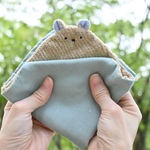 大判タオルハンカチ♡くまくん（シルバースター柄）