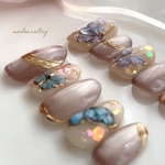【サイズオーダー】バタフライ🦋ネイルチップ　