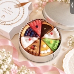 【お誕生日 お祝いに】ちいさなケーキのクッキー缶 