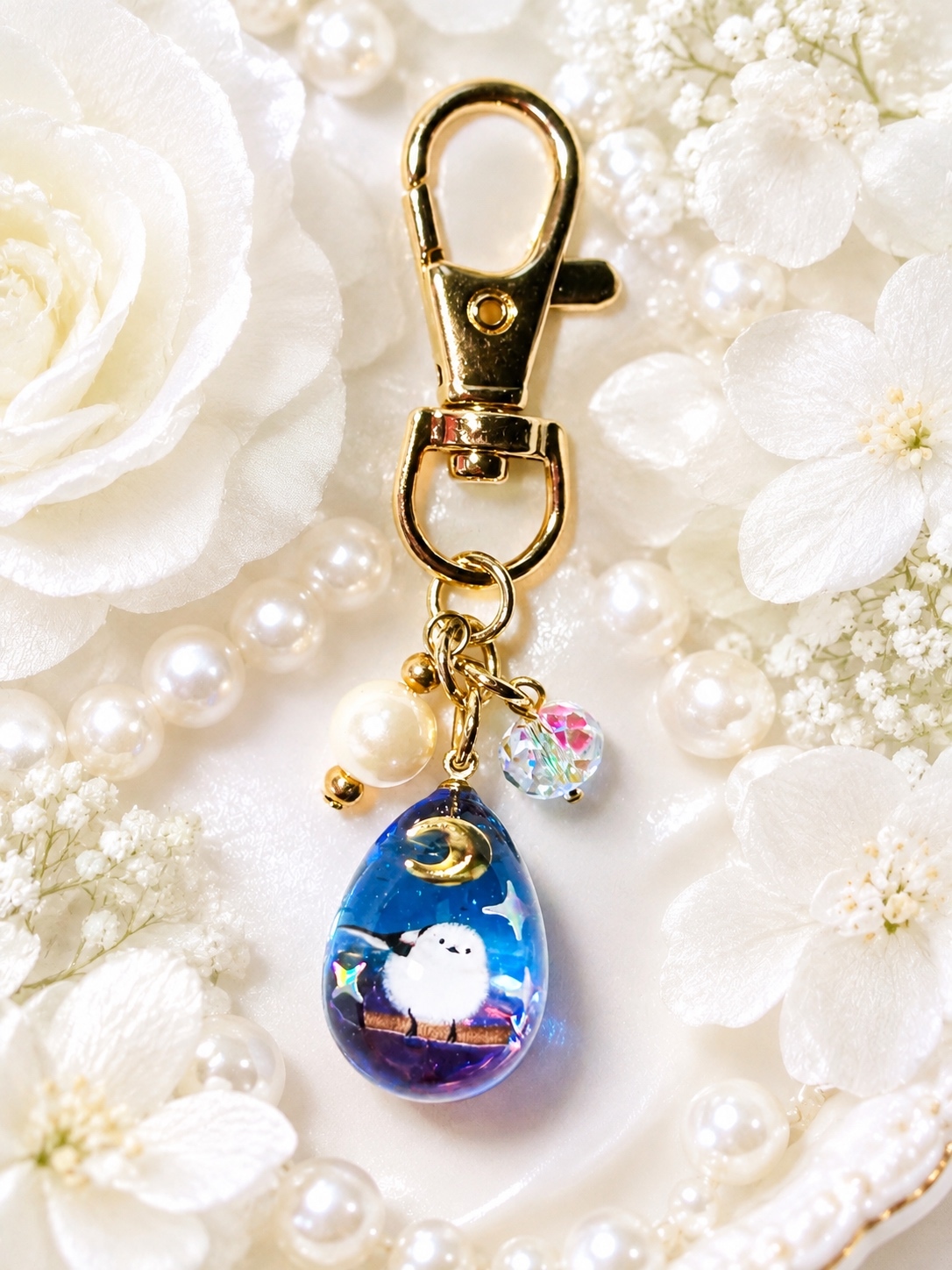 ハンドメイドレジン ネックレス ペンダント 宇宙 キラキラ - 宇宙堂