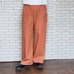 ライトオンスデニム  ストレートパンツ ／テラコッタ／カラーデニム／岡山デニム／サルエルパンツにも変更可