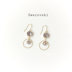 ✴︎再販✴︎【2点以上で送料無料】Swarovski  大きな一粒の煌めきピアス