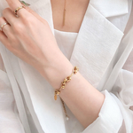 【マグネットブレス】※予約 glass bracelet gold🪽 (サージカルステンレス)