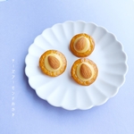【受注生産】チーズアーモンドおかき🧀🍘ブローチorヘアゴム