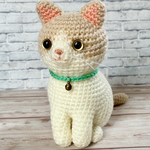 【受注制作】おすまし猫さんあみぐるみ　うちの子オーダー　メモリアルグッズ　ペットロス　オーダーメイド