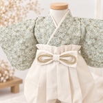 70〜80✴︎ベビー袴✴︎mint flower