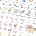 アルファベット/Alphabet【お風呂ポスター】