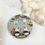 ミニ刺繍ブローチ   no.456③
