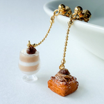 モンブランデニッシュとマロンムースのピアス🌰
