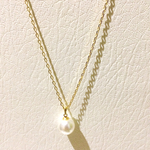 シルキーパール一粒ネックレス